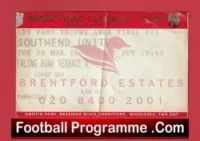 Brentford v Southend United 2001 – League Trophy Cup Final Ticket