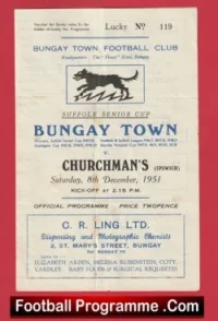 Bungay Town v Churchmans 1951 – Ipswich