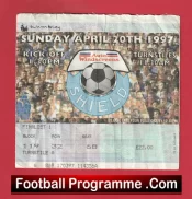 Carlisle United v Colchester United 1997 – League Shield Cup Final Ticket Wembley