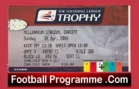 Carlisle United v Swansea City 2006 – League Trophy Cup Final Ticket Wales