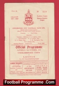 Chelmsford City v Leyton 1957