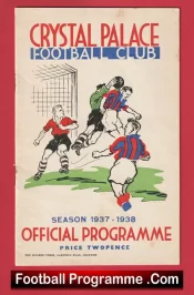 Crystal Palace v Northampton Town 1938 – 1930s Old Football Programmes