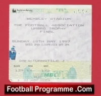 Dagenham Redbridge v Woking 1997 – Trophy Cup Final Ticket Wembley