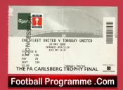 Ebbsfleet United v Torquay United 2008 – League Trophy Cup Final Ticket Wembley