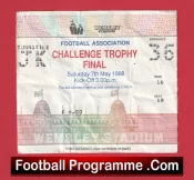 Enfield v Telford United 1988 – League Trophy Cup Final Ticket Wembley
