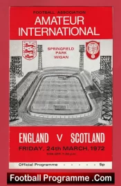 England v Scotland 1972 – Amateur International at Wigan