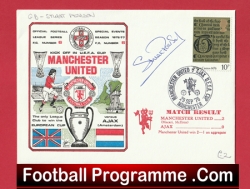 Manchester United Stuart Pearson Signed First Day Cover FDC - football programme
