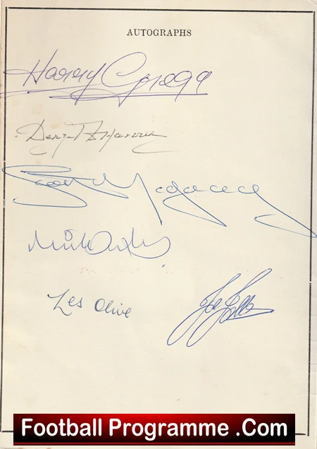 Manchester United Supporters Club Malta Multi Signed Menu 1981 - Image 3