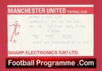 Manchester United v Hull City 1987 – Football Ticket