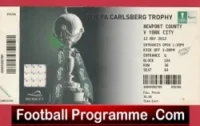 Newport County v York City 2012 – FA Trophy Cup Final Ticket Wembley