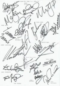 Northampton Town Football Club Multi Autographed Signed Team 2004 2005