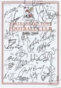 Northampton Town Football Club Multi Autographed Signed Team 2008 2009
