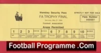 Runcorn v Woking 1994 – FA Trophy Cup Final Wembley Security Pass Ticket