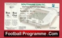 Southampton v Manchester United 2003 – Football Ticket