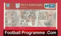 Stevenage Borough v Yeovil Town 2002 – FA Shiled Cup Final Ticket Villa