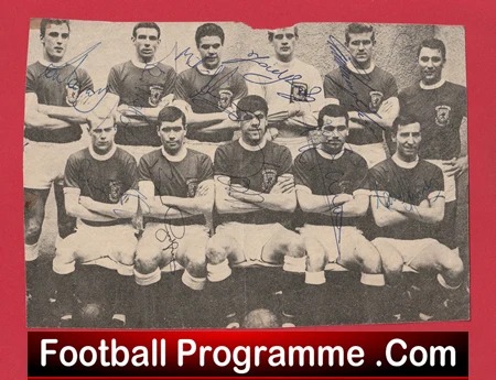 Wales Football Team Multi Autographed Signed Picture 1963 1964 - Image 2