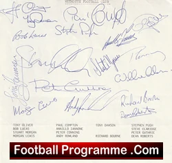 Weymouth Football Club Multi Autographed Signed Team 1988 1989 - football programme