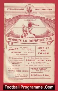 Weymouth v Chippenham Town 1954 – to clear