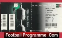 Whitley Bay v Wroxham 2010 – FA Vase Cup Final Ticket Wembley