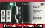 Whitley Bay v Wroxham 2010 – FA Vase Cup Final Ticket Wembley