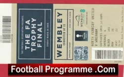Wrexham v North Ferriby United 2015 - FA Trophy Cup Final Ticket Wembley - football memorabilia