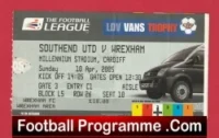 Wrexham v Southend United 2005 – League Trophy Cup Final Ticket