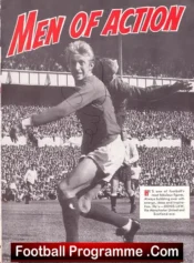 Manchester United Denis Law Autographed Signed Picture 1970s