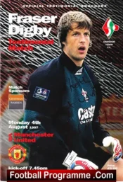 Fraser Digby Testimonial Benefit Match Manchester United Man Utd Signed