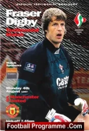 Fraser Digby Testimonial Benefit Match Manchester United Man Utd Signed