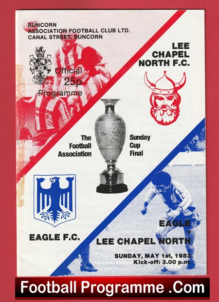 Eagle v Lee Chapel North 1983 - at Runcorn FC - Image 2