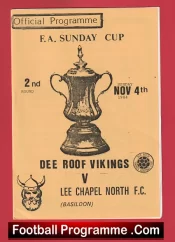 Dee Roof Vikings v Lee Chapel North 1984 – Sunday Cup