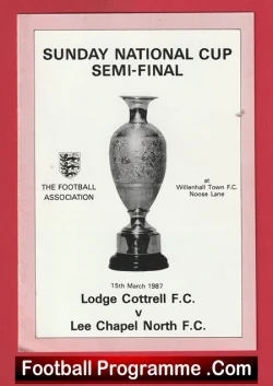 Lodge Cotterell v Lee Chapel North 1987 - Sunday Cup