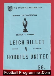 Leigh Billet v Hobbies United 1985 – Sunday Cup