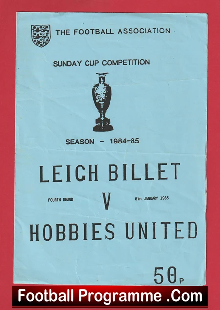 Leigh Billet v Hobbies United 1985 - Sunday Cup - Image 2