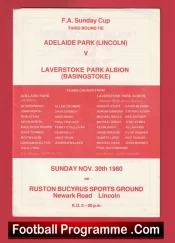 Adelaide Park v Laverstoke Park Albion 1980 – Sunday Cup
