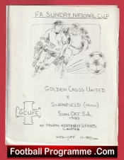 Golden Crosss United v Swanfield 1980 – Sunday Cup