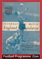 England v Yugoslavia 1950 – International Match at Arsenal