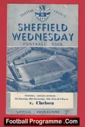 Sheffield Wednesday v Chelsea 1954 – League Champions Season