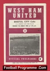 West Ham United v Bristol City 1960 – Youth Team + Geoff Hurst