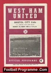 West Ham United v Bristol City 1960 – Youth Team + Geoff Hurst