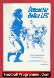 Doncaster Belles Ladies v Notts Rangers 1991 – Womens Football