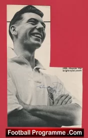 Fulham Johnny Haynes Autographed Signed Picture 1950’s