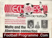 Echoes From Old Trafford Manchester United Malta Paper June 1984
