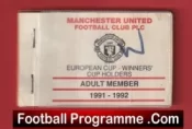 Manchester United Man Utd Season Ticket Book LMTB 1991 1992