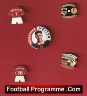 Manchester United Football Badge Collection Man Utd Badges X 5