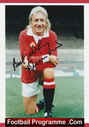 Manchester United Denis Law Autographed Signed Picture Man Utd