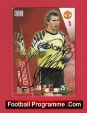 Manchester United Tomasz Kuszczak Autograph Signed Football Card Man Utd