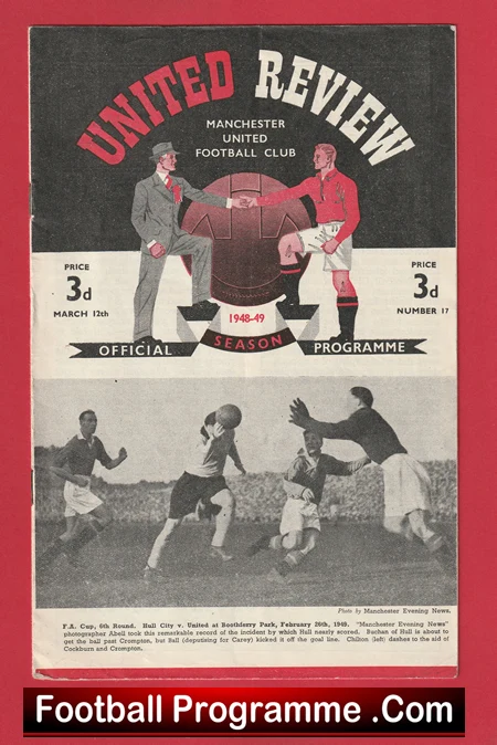 Manchester United v Stoke City 1949 - Man Utd 1940's - Image 2