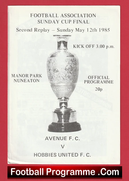 Avenue v Hobbies United 1985 - Sunday Cup Final 2nd Replay Nuneaton - Image 2