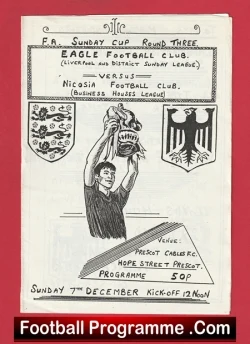 Eagle v Nicosia 1980s - Sunday Cup at Prescot Cables FC